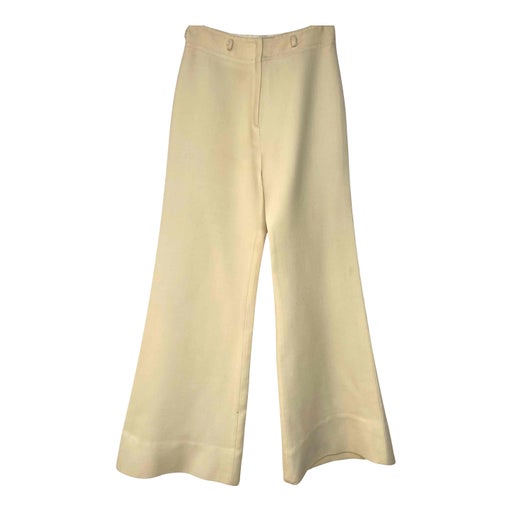 Wool flare pants
