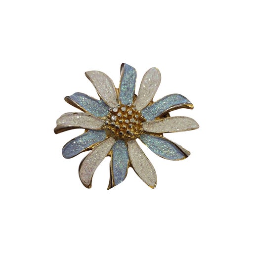70's flower brooch