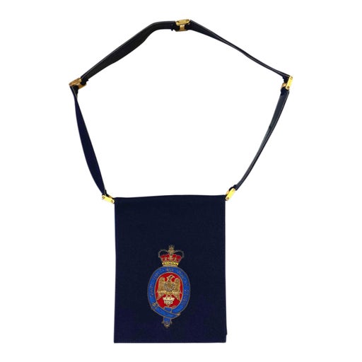 Embroidered leather bag