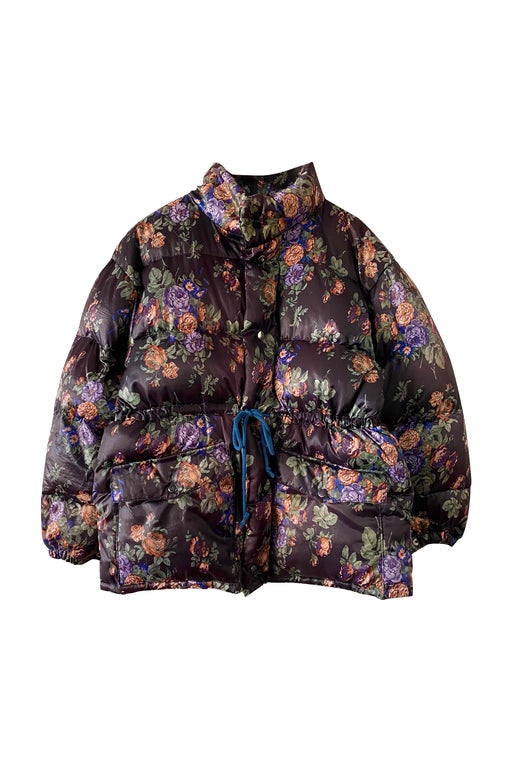 Floral puffer jacket