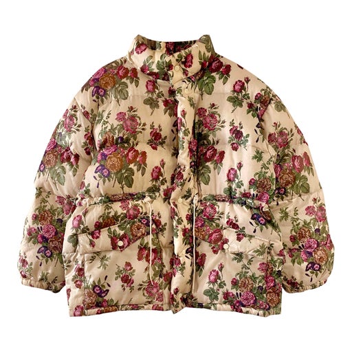 Floral puffer jacket