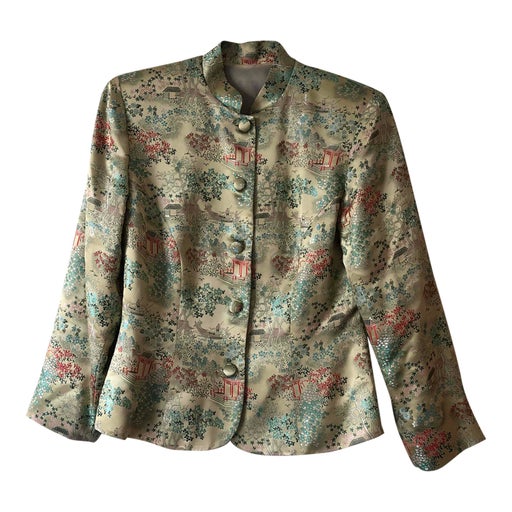 Satin and silk jacket