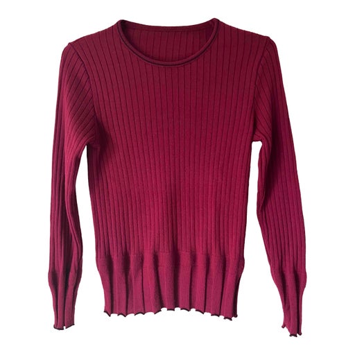 Rib knit sweater