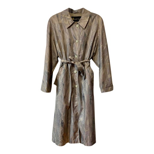 Patterned trench coat