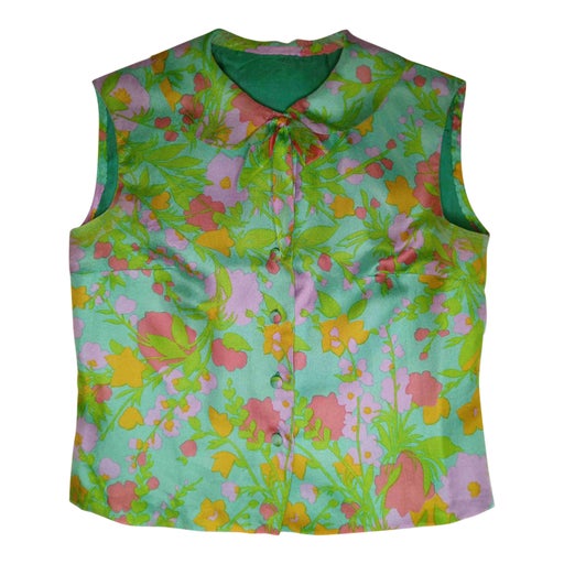 Satin sleeveless top