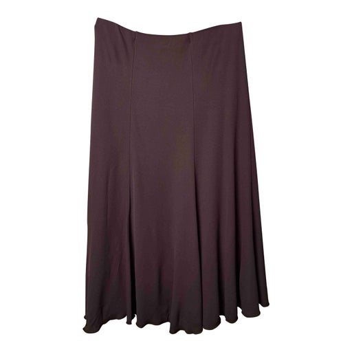 Nylon midi skirt