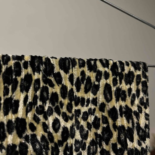 Leopard velvet scarf