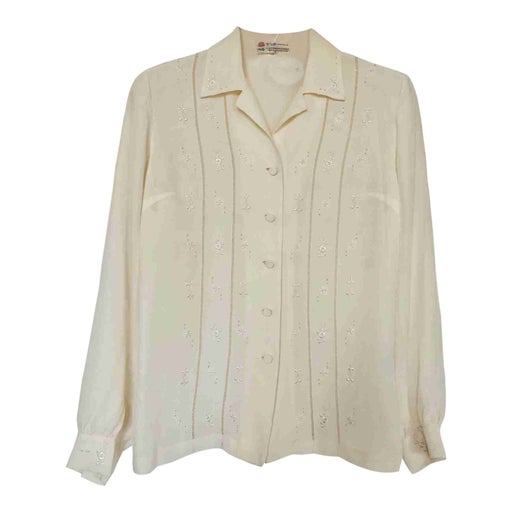 Silk embroidered shirt
