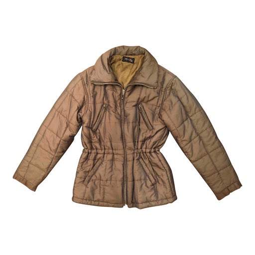 Bronze puffer jacket