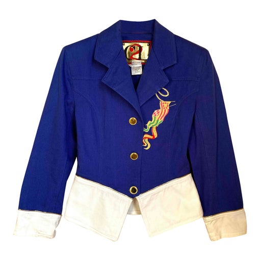 Veste brodée en coton