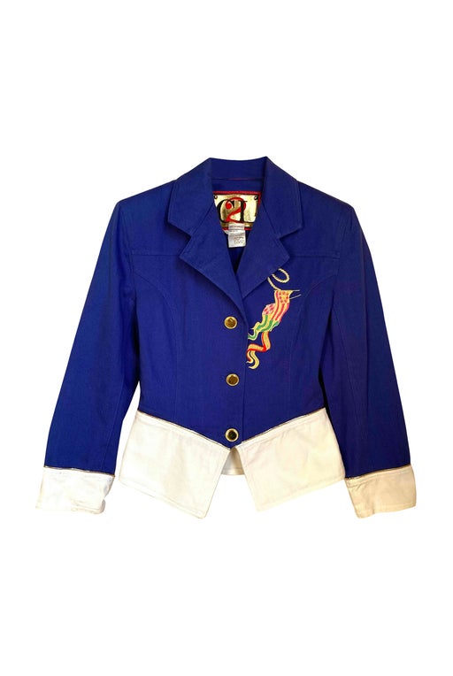 Embroidered cotton jacket