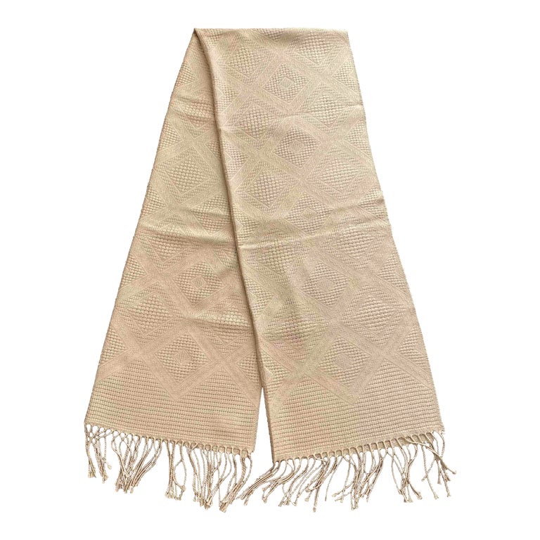Wool and silk scarf