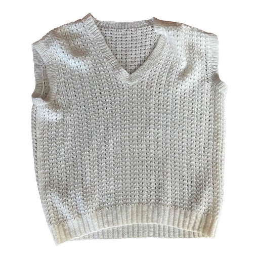 Pull en crochet sans manche