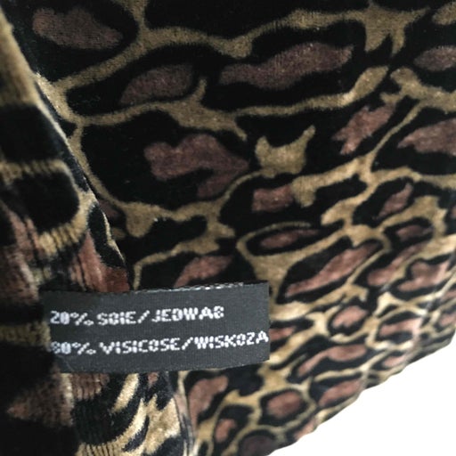 Leopard Velvet Scarf