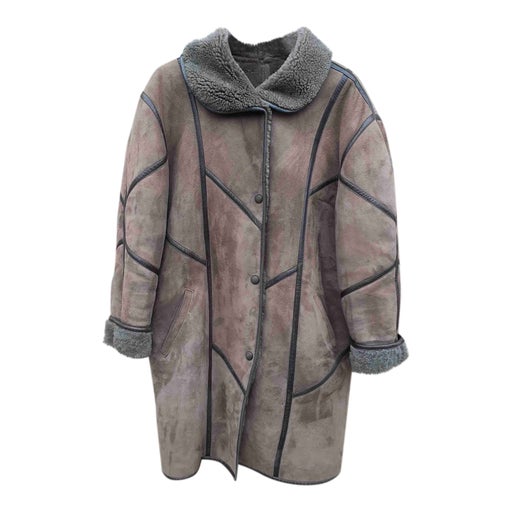 Manteau en peau lainée