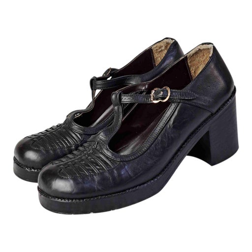 Leather Mary Janes