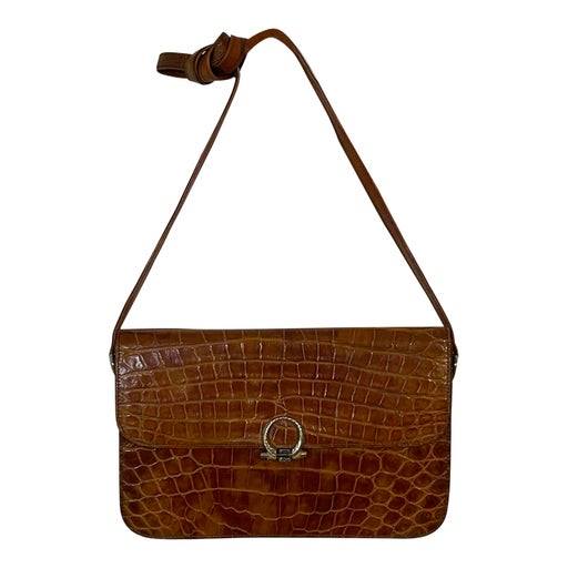 Sac en cuir croco