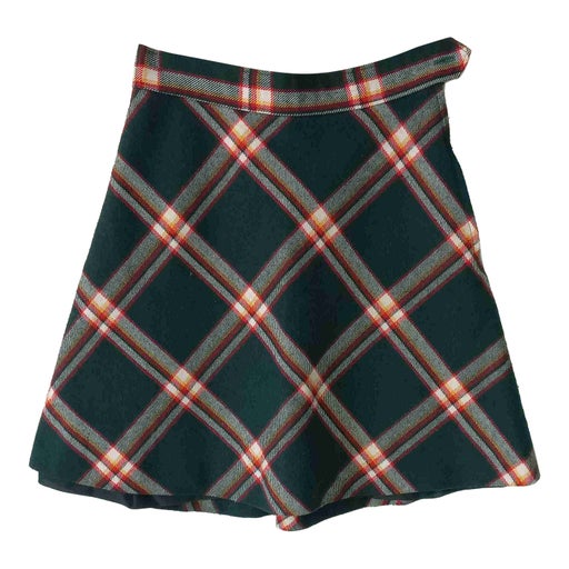 Tartan trapeze skirt