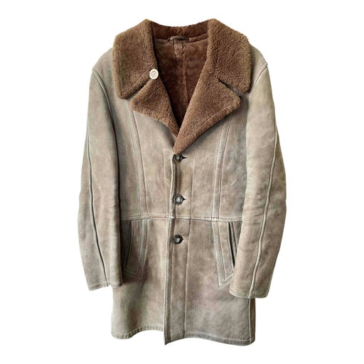 Manteau en peau lainée
