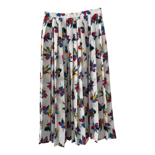 Floral pleated skirt