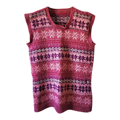Pull en laine sans manche