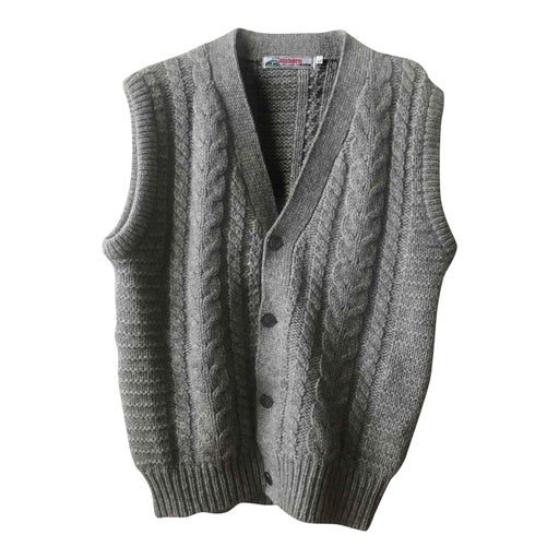 Pull sans manche en laine