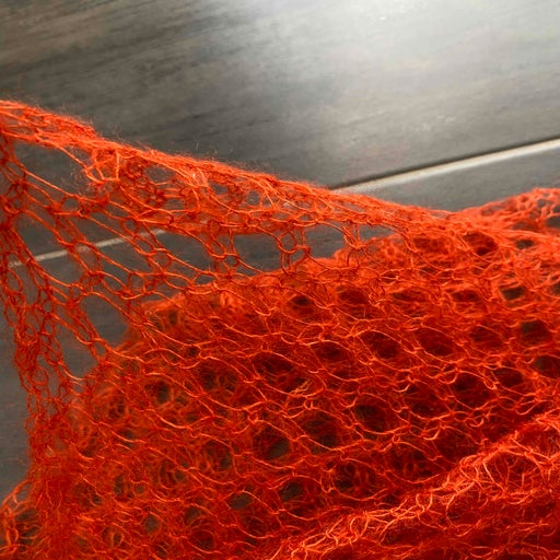 Mohair and silk scarf