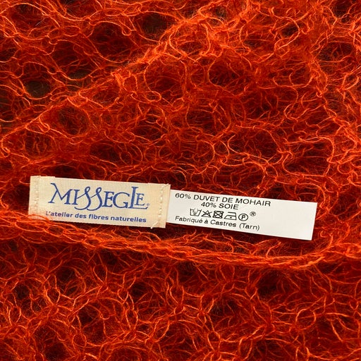 Mohair and silk scarf