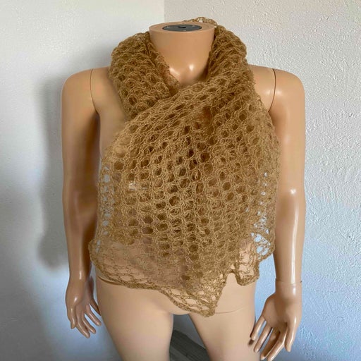 Mohair and silk scarf