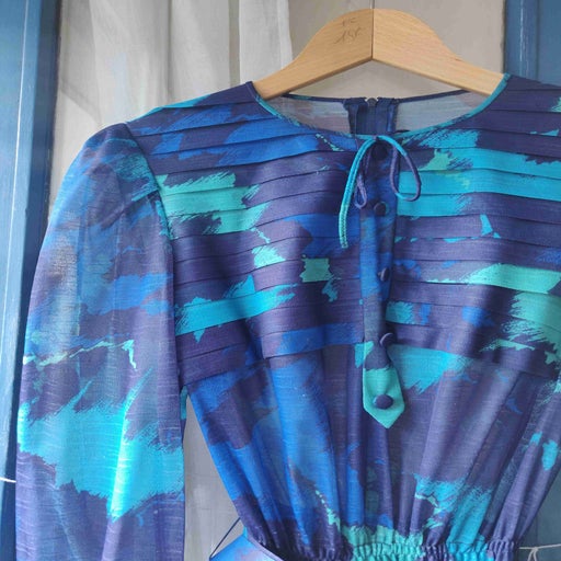 70's pleated dress