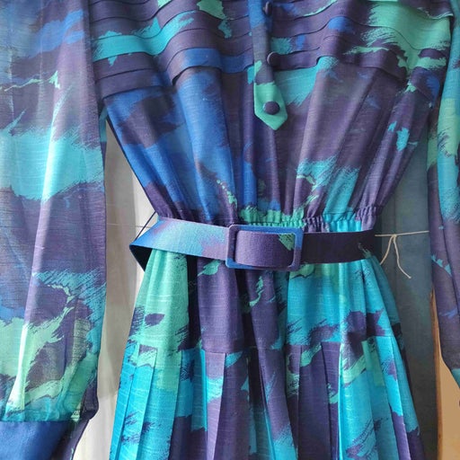 70's pleated dress