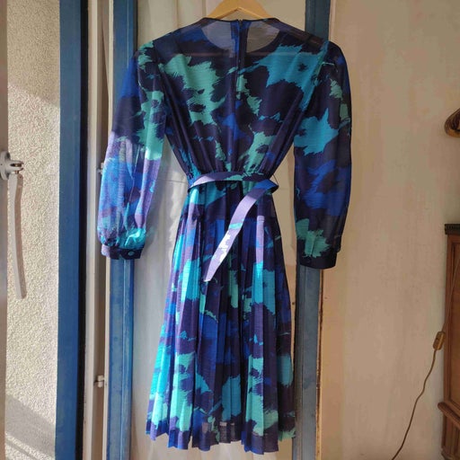 70's pleated dress