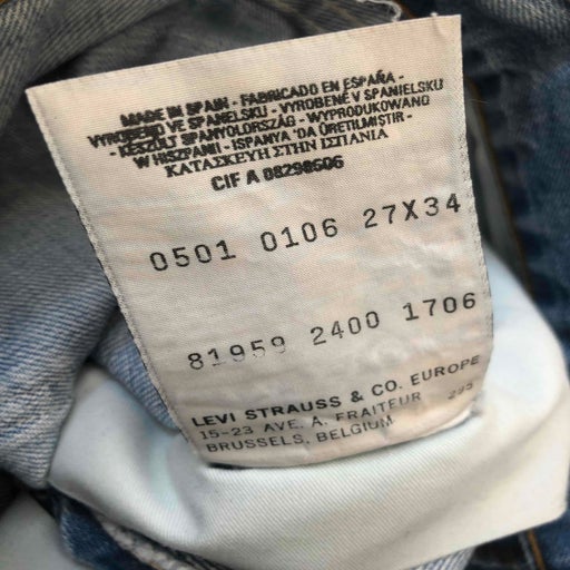 Jean Levi’s 501 W27L34