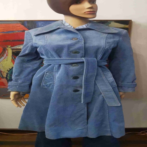 Corduroy trench coat