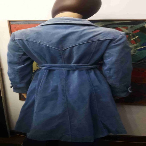 Corduroy trench coat