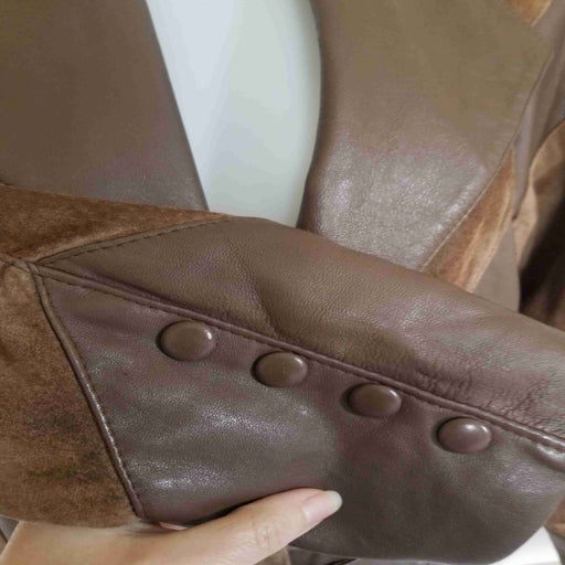 Leather and suede jacket
