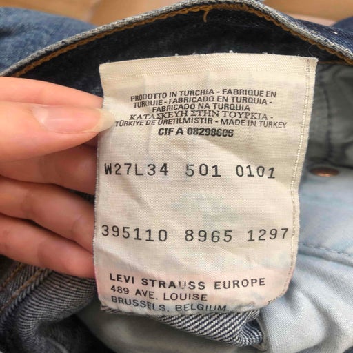 Levi's 501 W27L34 jeans
