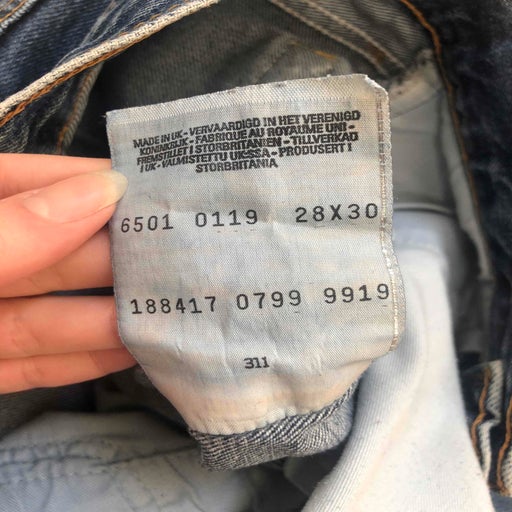 Levi's 501 W28L30 jeans