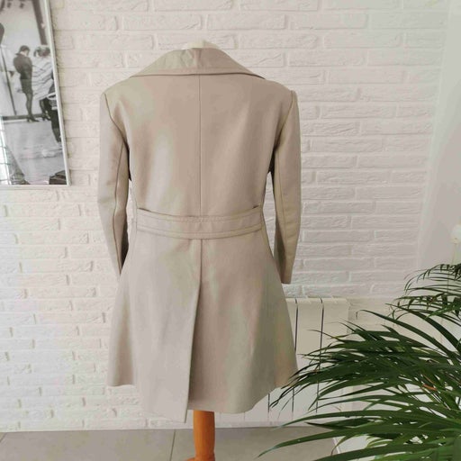 70's leather trench coat