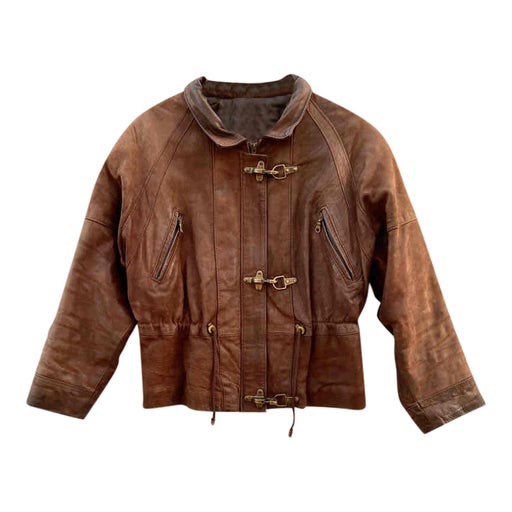 Leather bomber jackets