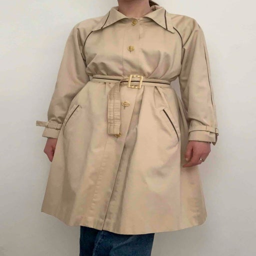 Belted trench coat