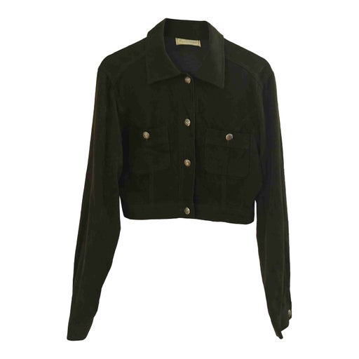 Short velvet jacket