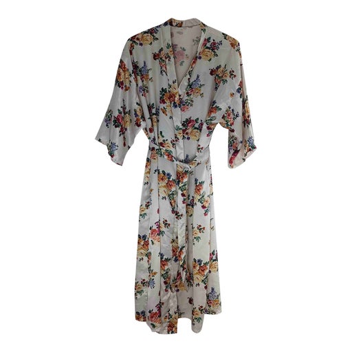 Satin bathrobe