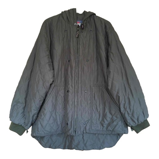 Khaki quilted parka