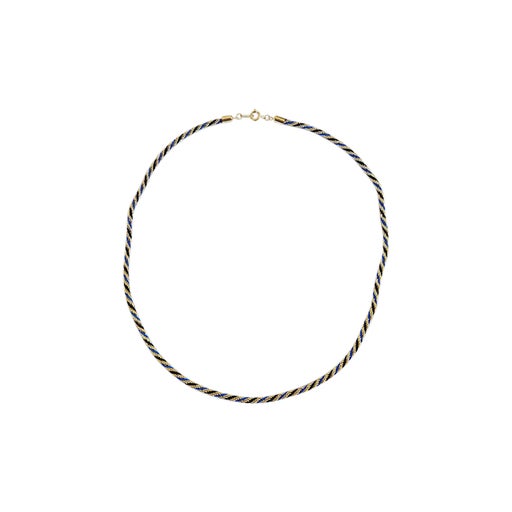 Tricolor twisted necklace