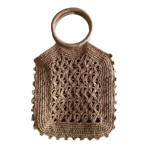 Mini panier en crochet macramé