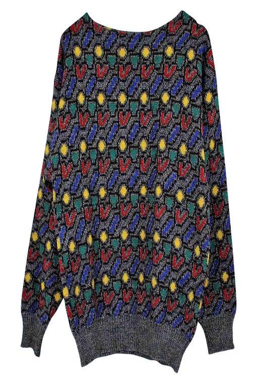 80's patterned jumper