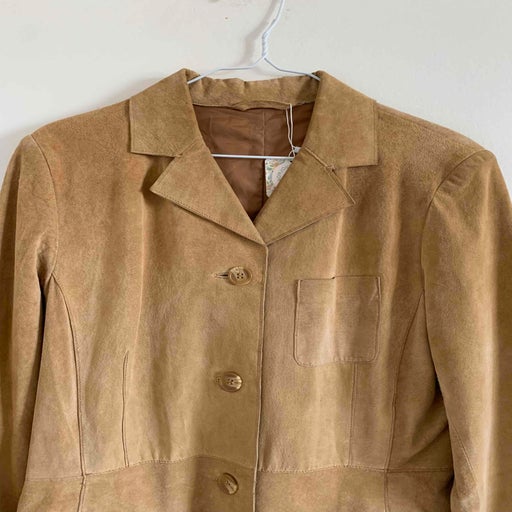 Suede trench coat