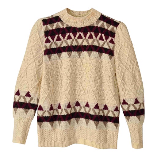 Jacquard wool sweater