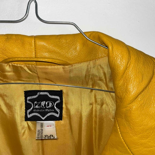 Leather trench coat